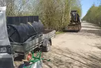 Вологодская область, д. Коровайцево. Монтаж станции Диамант 4 с принудительным сбросом