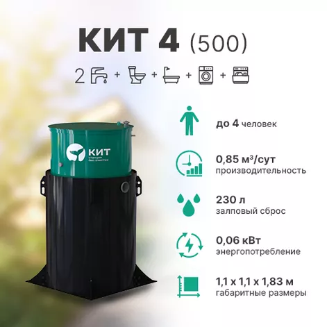 Станция биологической очистки КИТ 4 (К-4-500) в Ростове